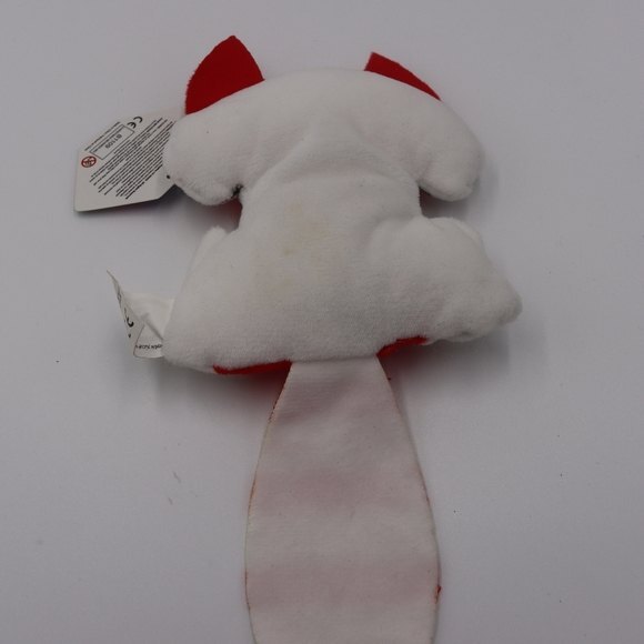 Bean Pals Stuffed Raccoon Plushie Red Striped Toy 6" - Picture 5 of 8